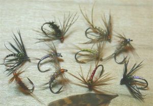 Spiders and Soft Hackles- tied by: Davy Wotton (for posting in  Davy and TBird Fly Fishing Journal)